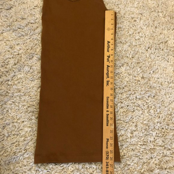 Kensie Pants 14/32 Brown High Waist Wide Leg Pockets Boho Jeans Crop/Ankle - Picture 10 of 14